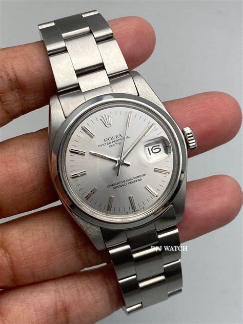 Rolex Oyster Perpetual Date silver dial Ref.1500 vintage